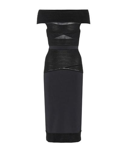 Roland Mouret Hanbury Off-the-shoulder Knit Dress