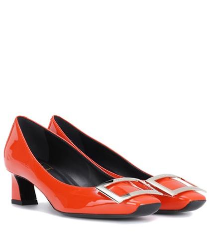 Roger Vivier Belle Vivier Trompette Patent Leather Pumps