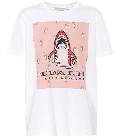 Coach Sharky Printed Cotton T-shirt
