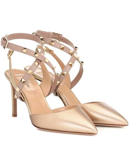 Jardin Des Orangers Valentino Garavani Studwrap Leather Pumps