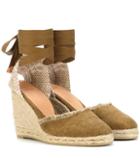 Castaer Ankle-tie Espadrille Wedges