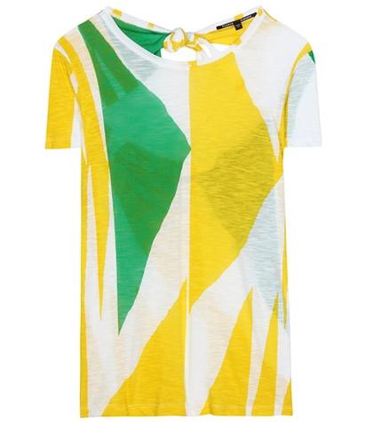 Proenza Schouler Tie-back Printed Jersey T-shirt