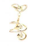 Ileana Makri 18kt Gold Snake Parade Ring With White And Black Diamonds