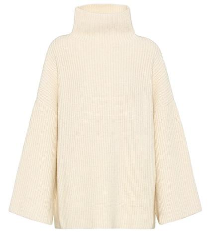 The Row Violina Cashmere Turtleneck Sweater