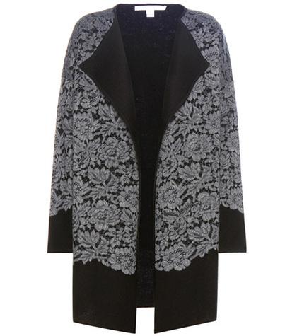 Diane Von Furstenberg Jeraldine Lace And Merino Wool Jacket