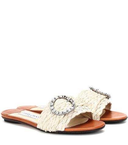Jimmy Choo Granger Embellished Slides