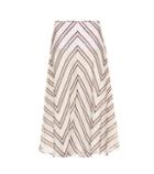 Fendi Striped Silk Gauze Skirt