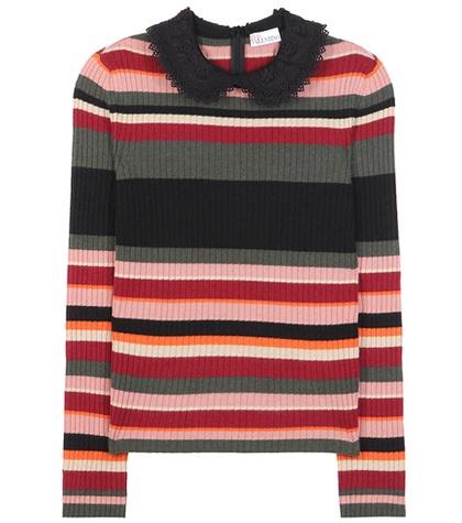 Redvalentino Wool, Angora And Cashmere-blend Sweater