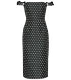Alexachung Off-the-shoulder Floral Jacquard Dress