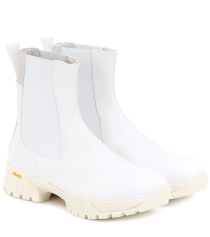 Saint Laurent Vibram® Leather Chelsea Boots