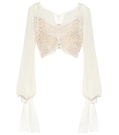 Unravel Embroidered Silk Top
