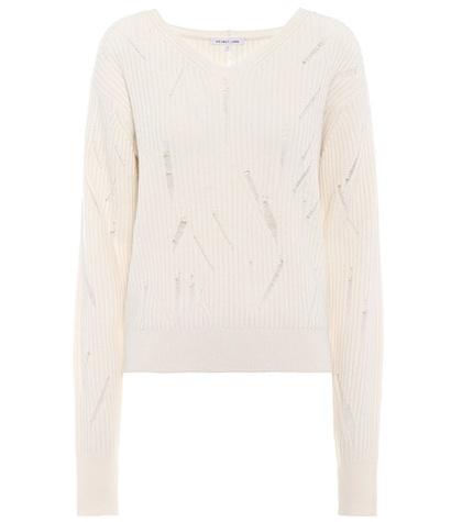 Helmut Lang Distressed Wool Sweater