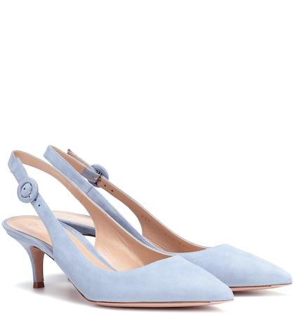 Christopher Kane Anna 55 Suede Slingback Pumps