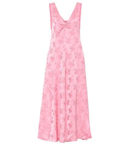 Alexachung Satin Jacquard Maxi Dress