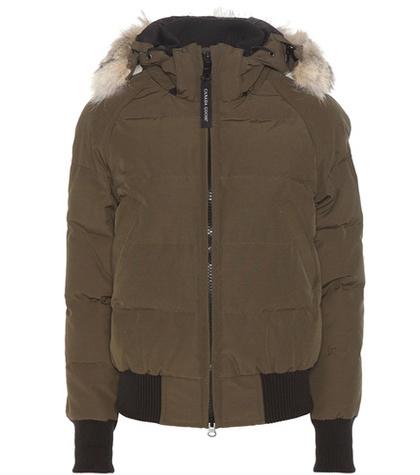 Jardin Des Orangers Savona Down Bomber Jacket With Fur