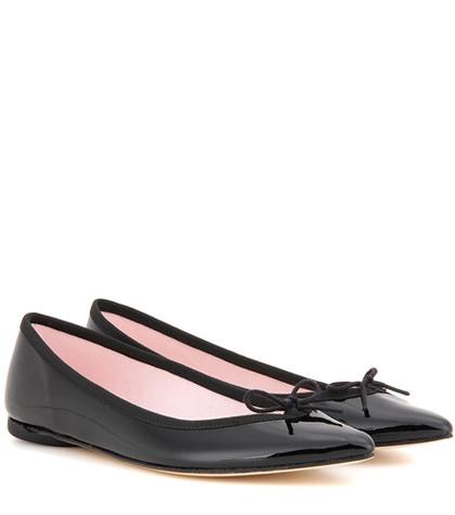 J Brand Brigitte Patent Leather Ballerinas