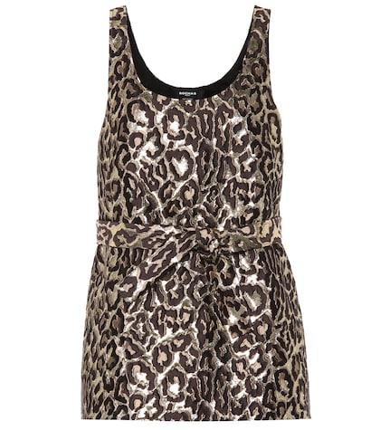 Marni Leopard Brocade Top