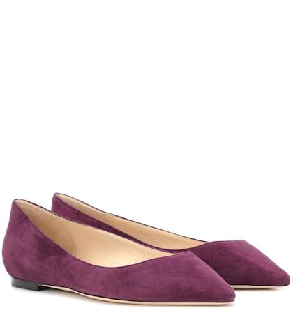 Yves Salomon Romy Suede Ballet Flats