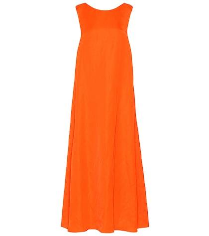 Jil Sander Linen-blend Maxi Dress
