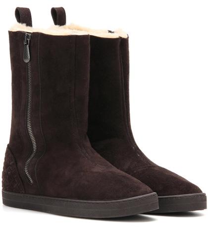 Bottega Veneta Winter Lagoon Shearling-lined Suede Boots