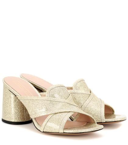 Marc Jacobs Aurora Mule Leather Sandals