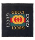 Gucci Logo Modal And Silk Scarf