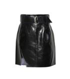 Mugler Leather Miniskirt