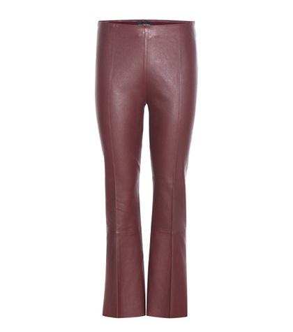 By Malene Birger Phase Flared Leather Trousers