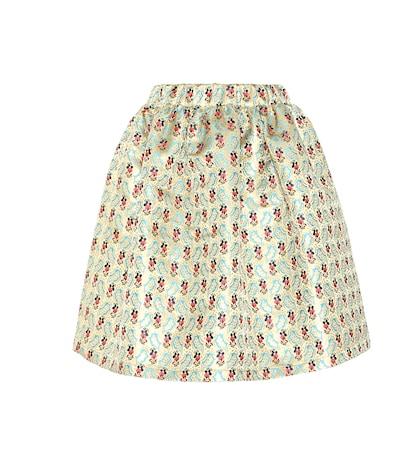 Roger Vivier Metallic Jacquard Skirt
