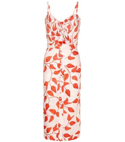 Aliita Desirade Printed Linen Dress