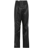 Stella Mccartney Faux Leather And Suede Trousers