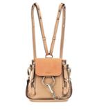 Chlo Faye Mini Leather And Suede Backpack