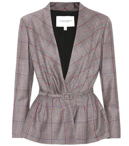 Carolina Herrera Checked Blazer