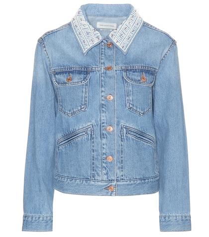Valentino Garavani Christa Beaded Denim Jacket