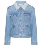 Valentino Garavani Christa Beaded Denim Jacket