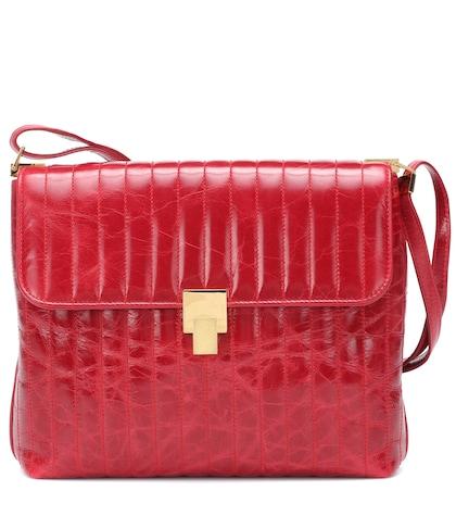 Gianvito Rossi Quinton Leather Shoulder Bag