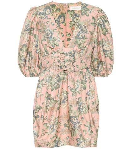 Prada Tempest Floral Silk Dress