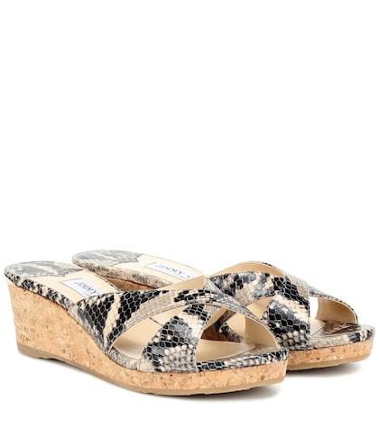 Jimmy Choo Almer 50 Leather Sandals