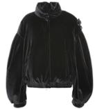 Roger Vivier 4 Moncler Simone Rocha Velvet Down Jacket