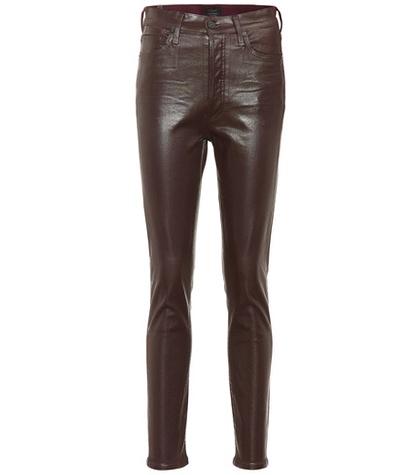 Norma Kamali Olivia High-rise Skinny Ankle Jeans