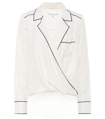 Veronica Beard Worth Silk Pyjama Shirt