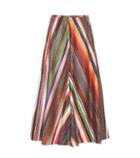 Valentino Melted Rainbow A-line Skirt