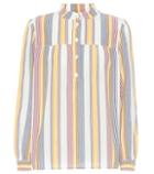 A.p.c. Loula Striped Cotton Blouse