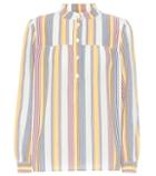 A.p.c. Loula Striped Cotton Blouse