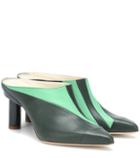 Tibi Joel Leather Mules