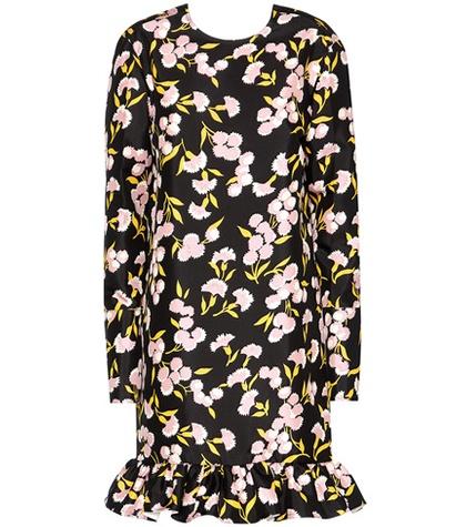 Valentino Floral Printed Cotton Dress