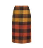 Bottega Veneta Plaid Wool Skirt