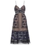 Current/elliott Strappy Midi Lace Dress