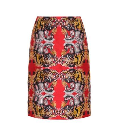 Miu Miu Tiger Brocade Skirt