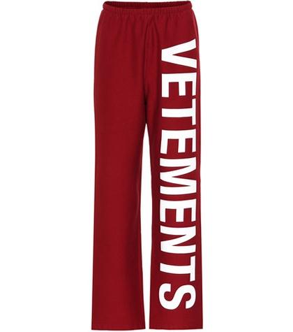 Vetements Printed Cotton-blend Trackpants
